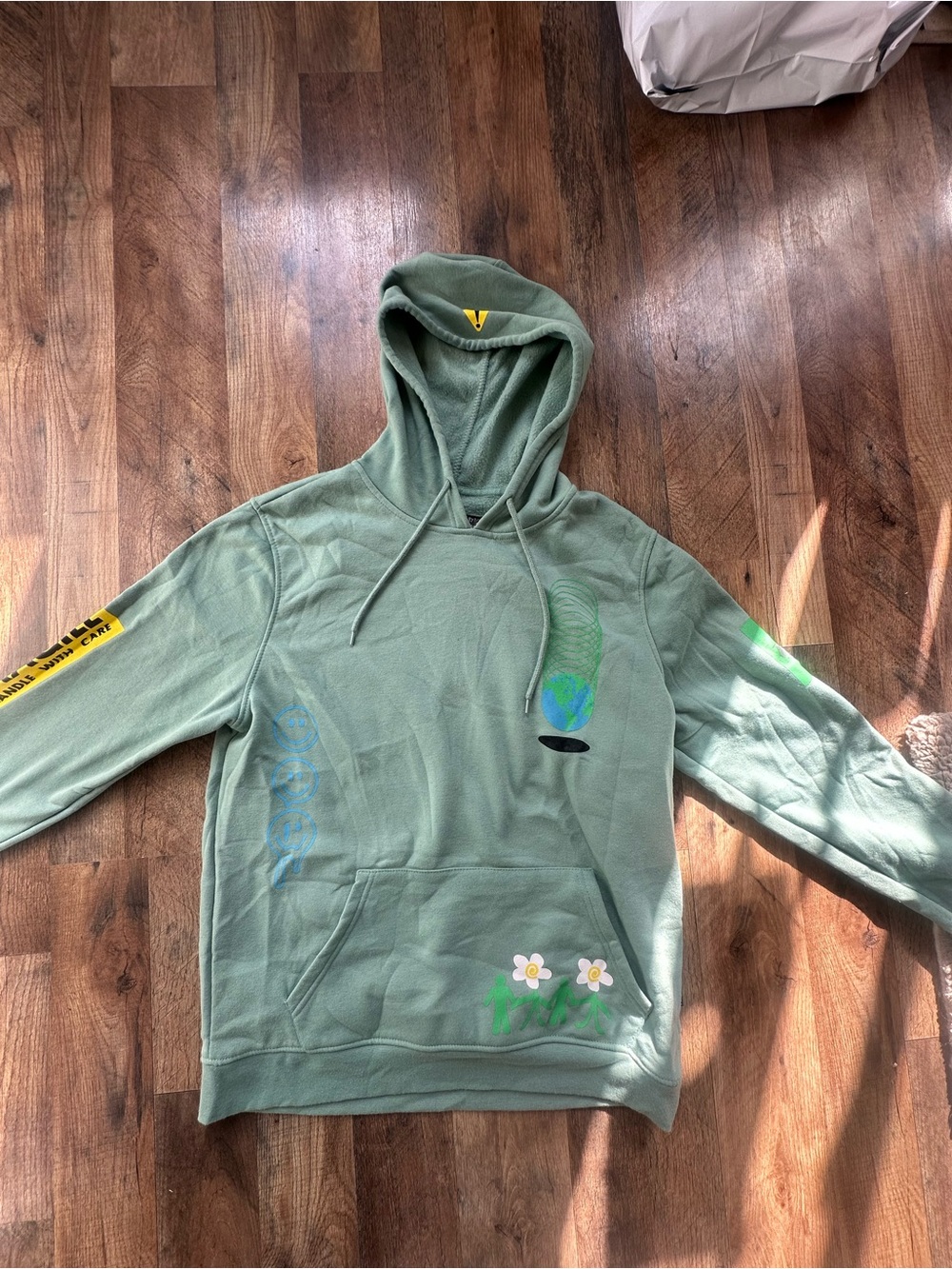 Brooklyn Cloth Sage Green Graphic Pullover Hoodie